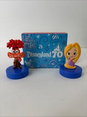 Disney Disneyland Resort 70th Anniversary Rapunzel & Anxiety Figure Toys